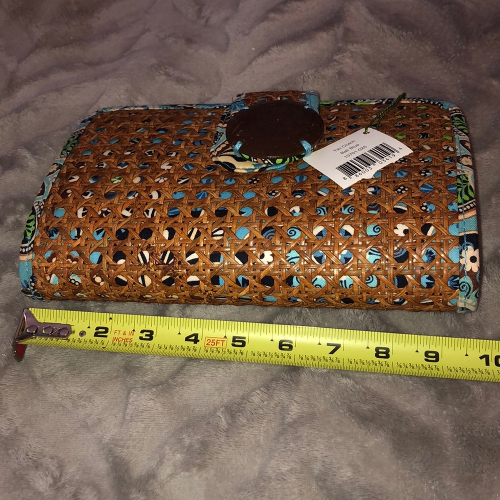 NWT Vera Bradley Tiki Clutch Wedding, vacation, beach, photo shoot honeymoon - Picture 7 of 11
